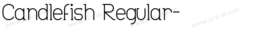 Candlefish Regular字体转换